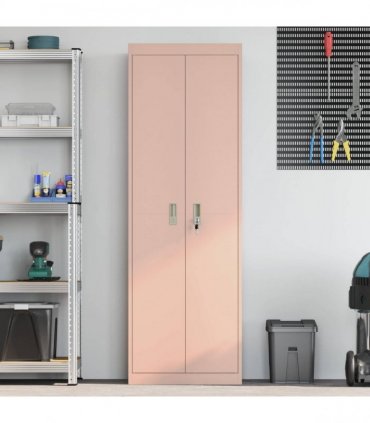 vidaXL Storage Cabinet Pink 60 x 40 x180 cm Steel