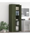 vidaXL Storage Cabinet Olive Green 60 x 40 x180 cm Steel