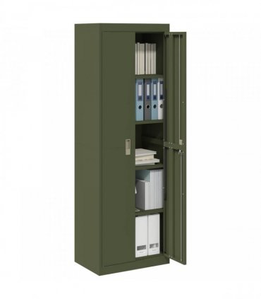 vidaXL Storage Cabinet Olive Green 60 x 40 x180 cm Steel