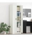 vidaXL Storage Cabinet White 60 x 40 x180 cm Steel
