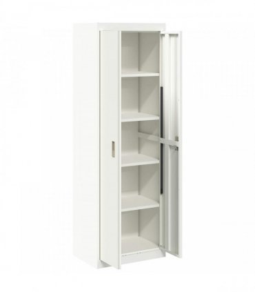 vidaXL Storage Cabinet White 60 x 40 x180 cm Steel
