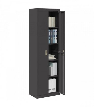 vidaXL Storage Cabinet Black 60 x 40 x200 cm Steel