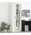 vidaXL Storage Cabinet White 60 x 40 x200 cm Steel