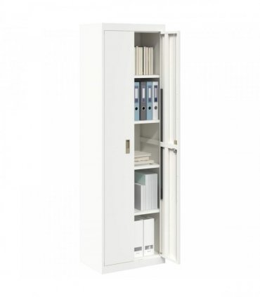 vidaXL Storage Cabinet White 60 x 40 x200 cm Steel