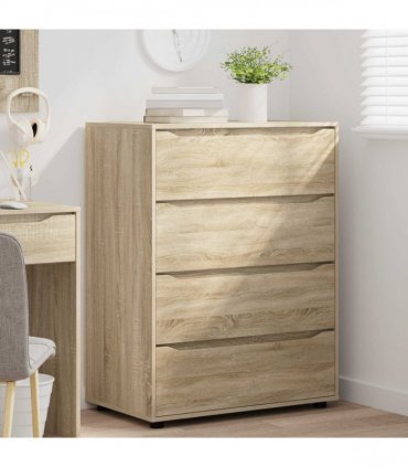 vidaXL Storage Cabinets 80 x 48 x 105 cm Engineered Wood Sonoma Oak