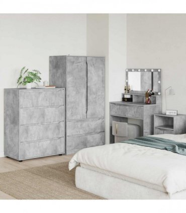 vidaXL Storage Cabinets 80 x 48 x 105 cm Engineered Wood Concrete Grey