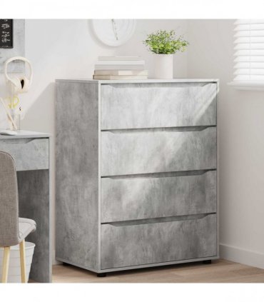 vidaXL Storage Cabinets 80 x 48 x 105 cm Engineered Wood Concrete Grey