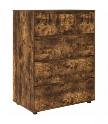 vidaXL Storage Cabinets 80 x 48 x 105 cm Engineered Wood Smoked Oak