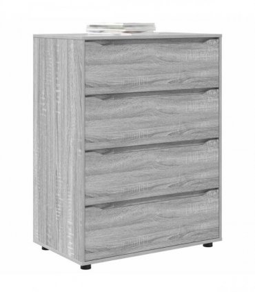 vidaXL Storage Cabinets 80 x 48 x 105 cm Engineered Wood Grey Sonoma