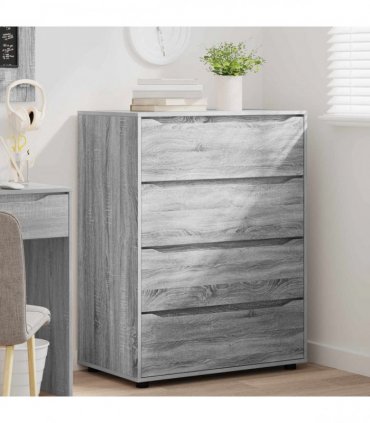 vidaXL Storage Cabinets 80 x 48 x 105 cm Engineered Wood Grey Sonoma