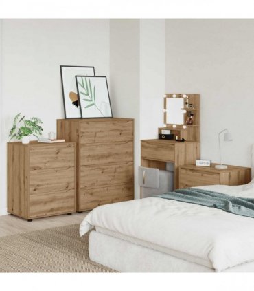 vidaXL Storage Cabinets 80 x 48 x 105 cm Engineered Wood Artisan Oak
