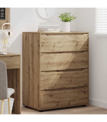 vidaXL Storage Cabinets 80 x 48 x 105 cm Engineered Wood Artisan Oak