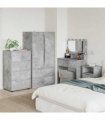 vidaXL Storage Cabinets 60 x 48 x 105 cm Engineered Wood Concrete Grey