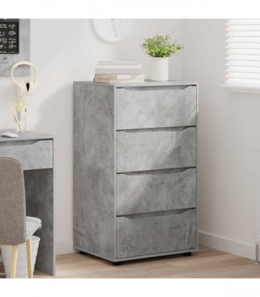 vidaXL Storage Cabinets 60 x 48 x 105 cm Engineered Wood Concrete Grey