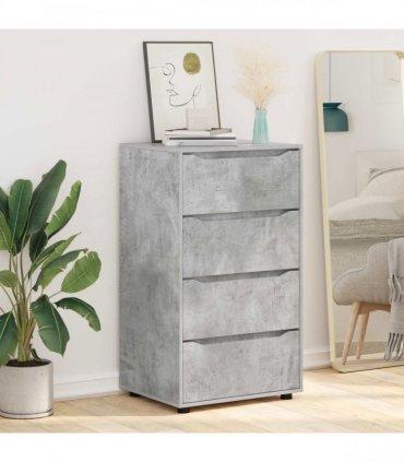 vidaXL Storage Cabinets 60 x 48 x 105 cm Engineered Wood Concrete Grey