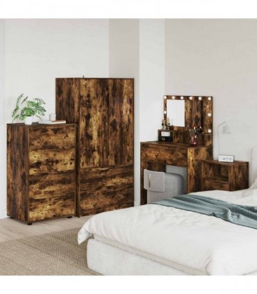 vidaXL Storage Cabinets 60 x 48 x 105 cm Engineered Wood Smoked Oak