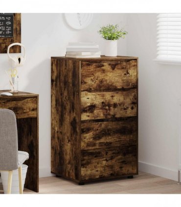 vidaXL Storage Cabinets 60 x 48 x 105 cm Engineered Wood Smoked Oak