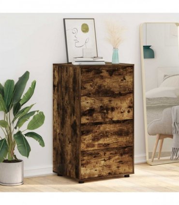vidaXL Storage Cabinets 60 x 48 x 105 cm Engineered Wood Smoked Oak