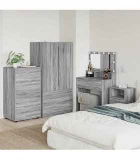 vidaXL Storage Cabinets 60 x 48 x 105 cm Engineered Wood Grey Sonoma