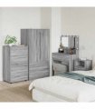 vidaXL Storage Cabinets 60 x 48 x 105 cm Engineered Wood Grey Sonoma
