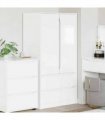 vidaXL Wardrobe High Gloss White 79.5 x 49 x 156 cm
