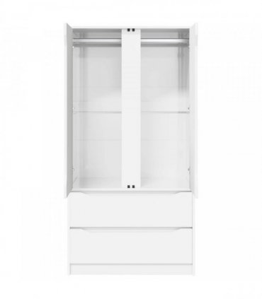 vidaXL Wardrobe High Gloss White 79.5 x 49 x 156 cm