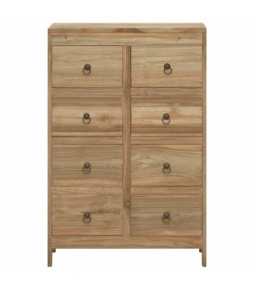 vidaXL Chest of Drawers 55x30x90 cm Solid Wood Teak