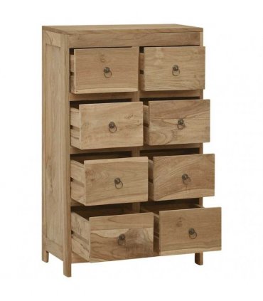 vidaXL Chest of Drawers 55x30x90 cm Solid Wood Teak