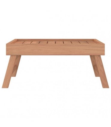 vidaXL Folding Tray 55x35x25 cm Solid Wood Teak
