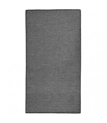 vidaXL Outdoor Flatweave Rug 80x150 cm Grey