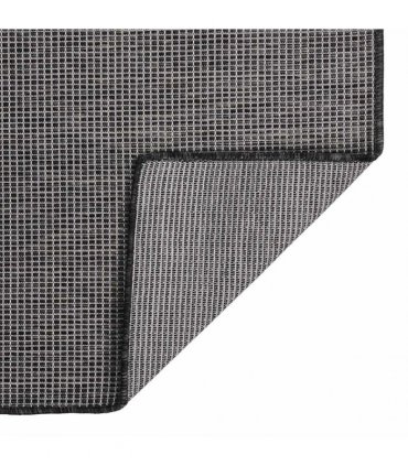 vidaXL Outdoor Flatweave Rug 120x170 cm Grey