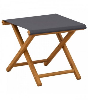 vidaXL Deck Chair 4 pcs 3 Position Solid Eucalyptus Wood Grey