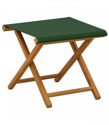vidaXL Deck Chair 4 pcs 3 Position Solid Eucalyptus Wood Green