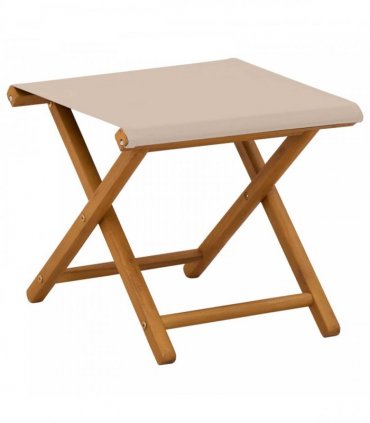 vidaXL Deck Chair 4 pcs 3 Position Solid Eucalyptus Wood Beige