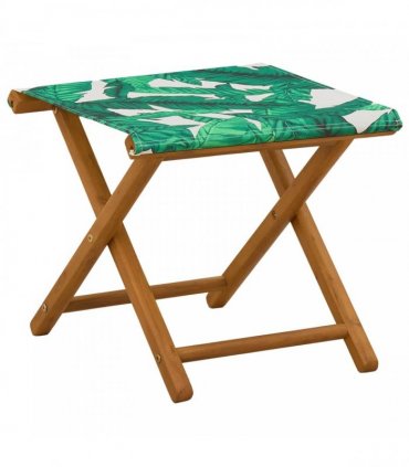 vidaXL Deck Chair 4 pcs 3 Position Solid Eucalyptus Wood Leaf Pattern