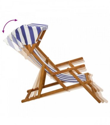 vidaXL Deck Chair 4 pcs 3 Position Solid Eucalyptus Wood