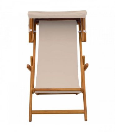 vidaXL Deck Chair 2 pcs 3 Position Solid Eucalyptus Wood Beige