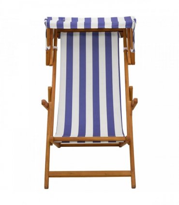 vidaXL Deck Chair 2 pcs 3 Position Solid Eucalyptus Wood
