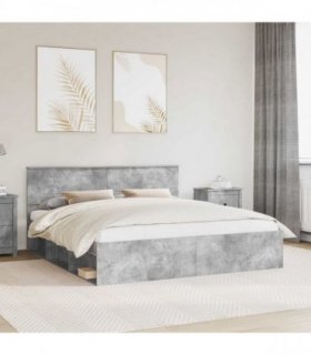 vidaXL Bed Frame with Headboard Concerte 180 x 200 cm Engineered wood
