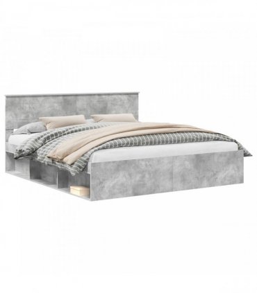 vidaXL Bed Frame with Headboard Concerte 180 x 200 cm Engineered wood