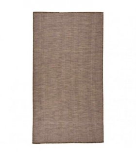 vidaXL Outdoor Flatweave Rug 80x150 cm Brown