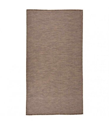 vidaXL Outdoor Flatweave Rug 80x150 cm Brown