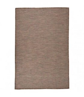 vidaXL Outdoor Flatweave Rug 120x170 cm Brown