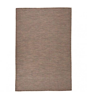 vidaXL Outdoor Flatweave Rug 120x170 cm Brown
