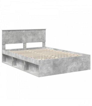 vidaXL Bed Frame with Headboard Concerte 140 x 200 cm Engineered wood