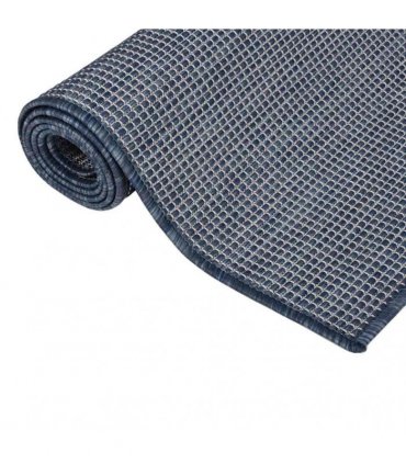 vidaXL Outdoor Flatweave Rug 80x150 cm Blue