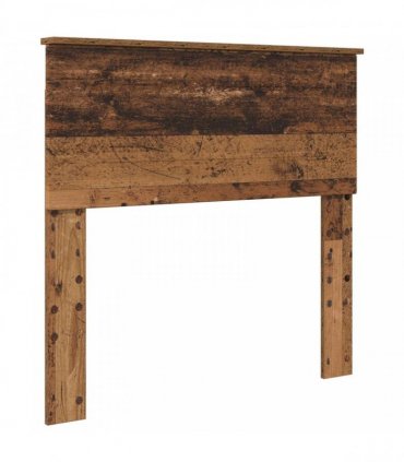 vidaXL Bed Frame with Headboard Old Wood 100 x 200 cm Engineered wood