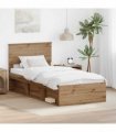 vidaXL Bed Frame Artisian Oak 90 x 200 cm Engineered wood