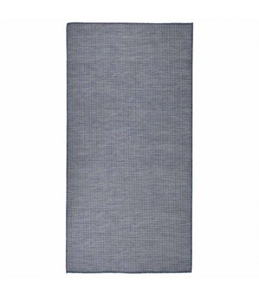 vidaXL Outdoor Flatweave Rug 100x200 cm Blue
