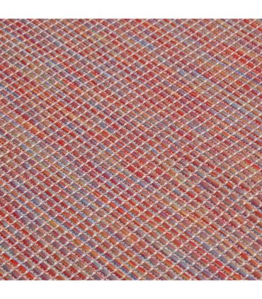 vidaXL Outdoor Flatweave Rug 80x250 cm Red